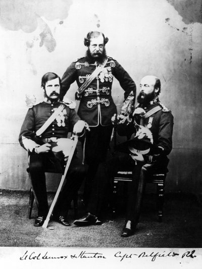 Lieutenant Colonels Lennox and Stanton and Captain Belfield R.E. by European Photographer